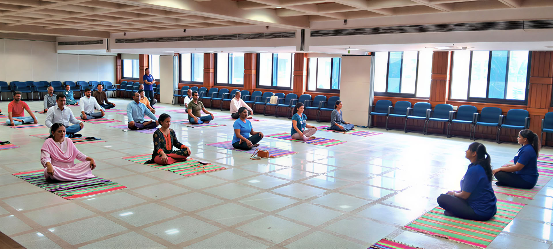 Taller de yoga sobre la salud después de la jubilación