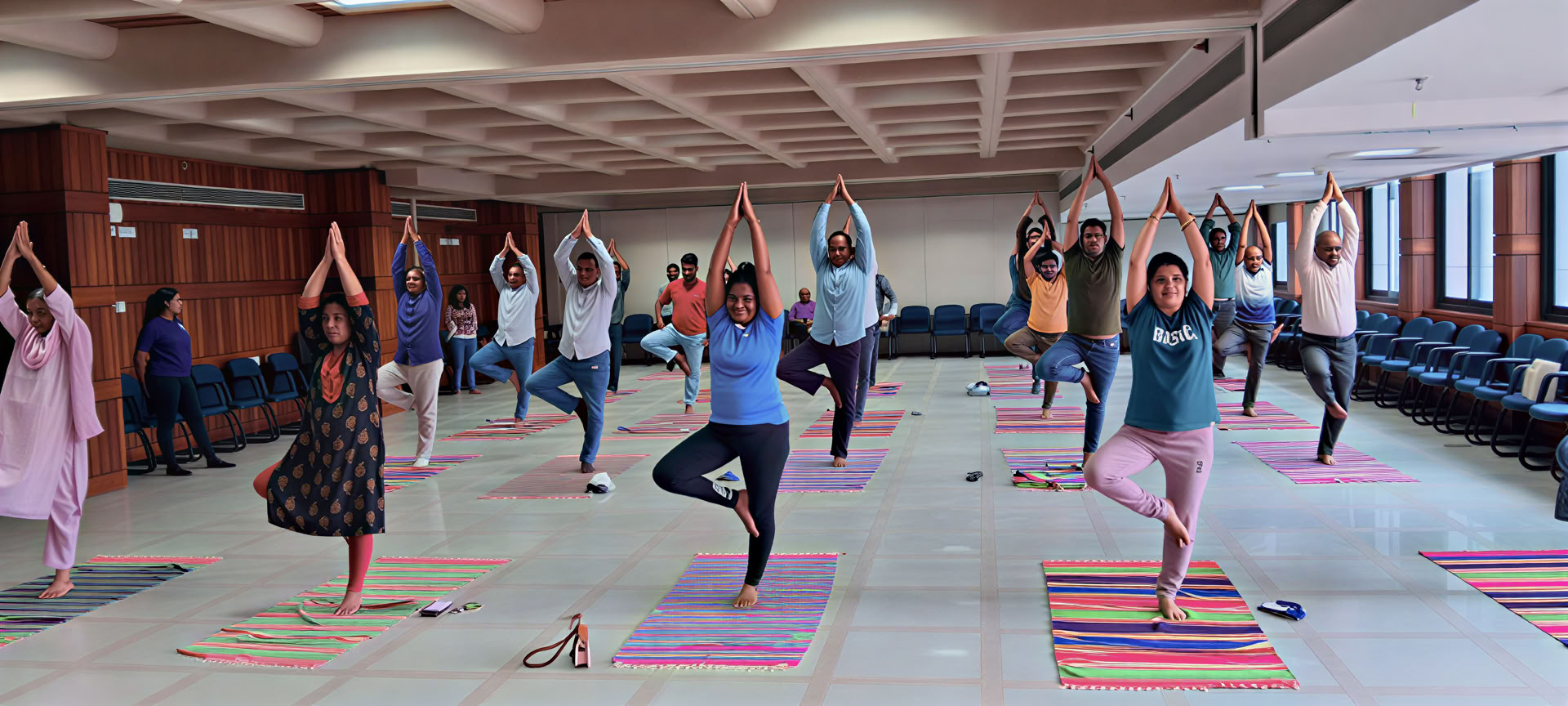 Taller de yoga sobre la salud después de la jubilación