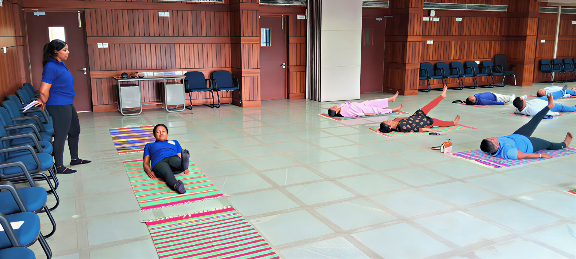 Taller de yoga sobre la salud después de la jubilación