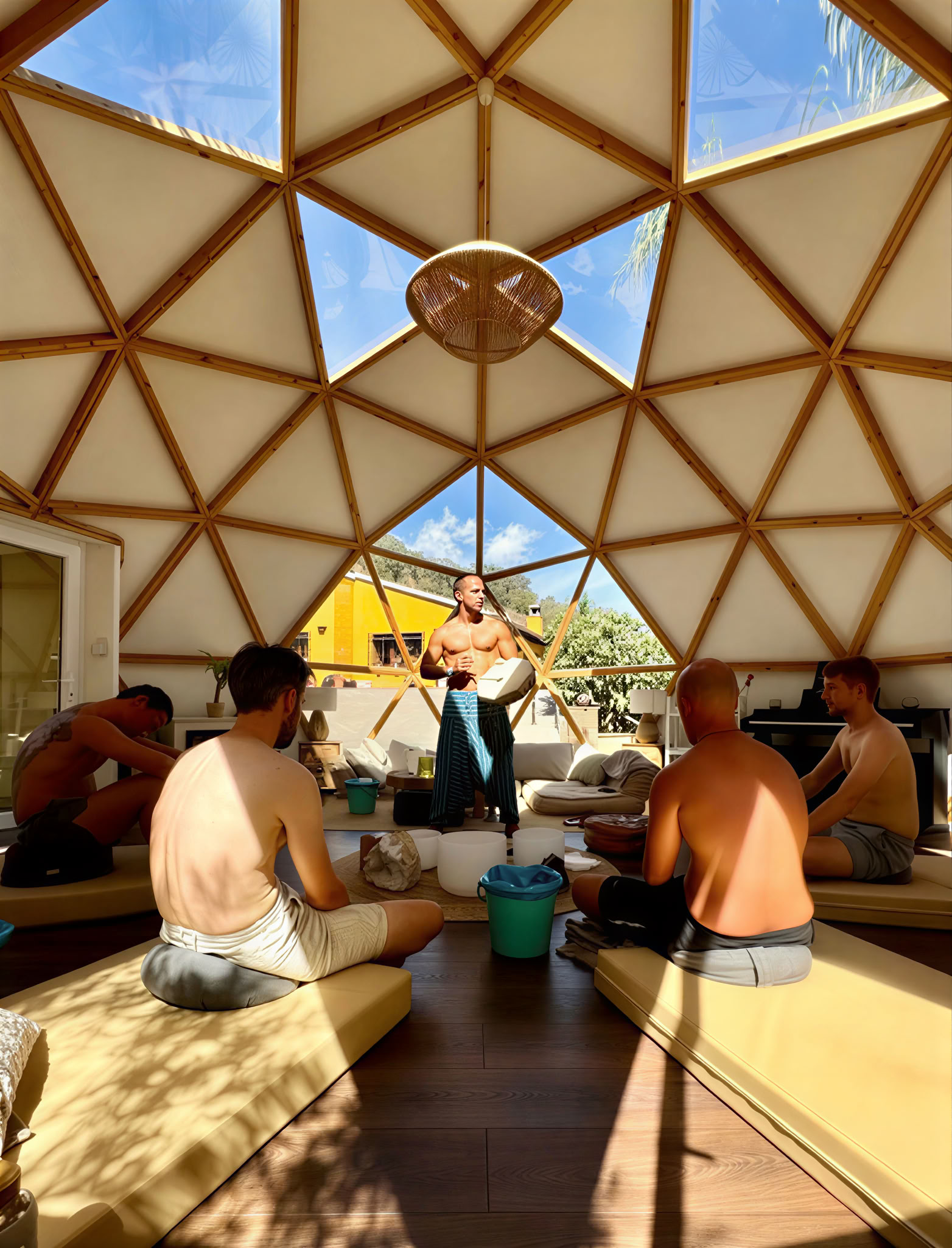 Retiro holístico integrativo de ayahuasca de 5 días en grupo pequeño con respiración chamánica y kambó en Málaga, España