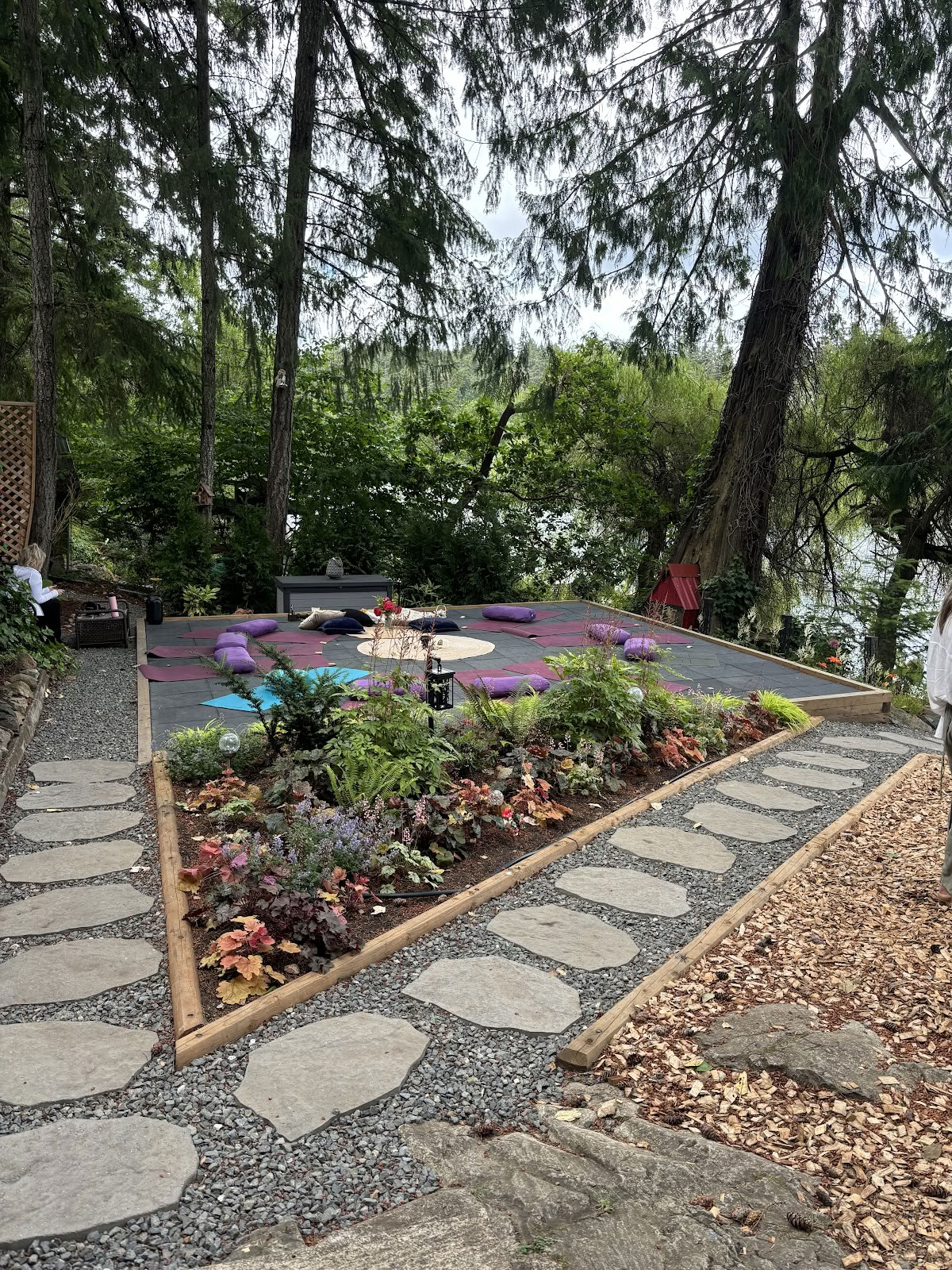 Retiro junto al lago
