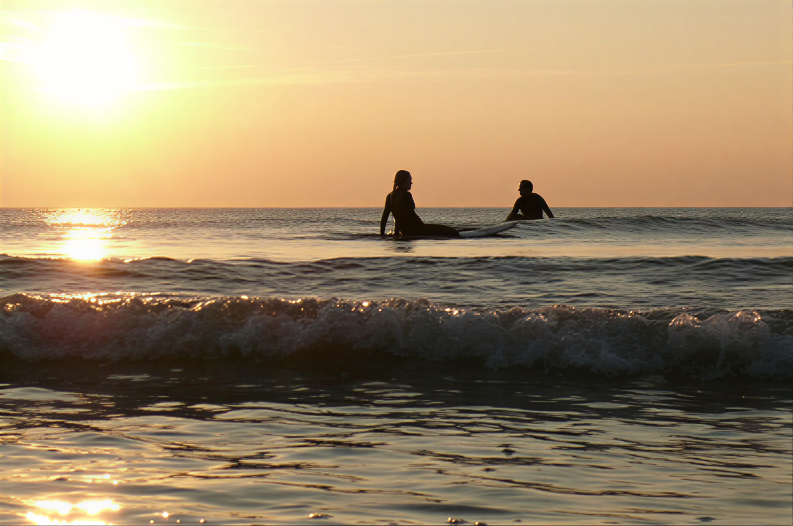 Momento de surf y yoga