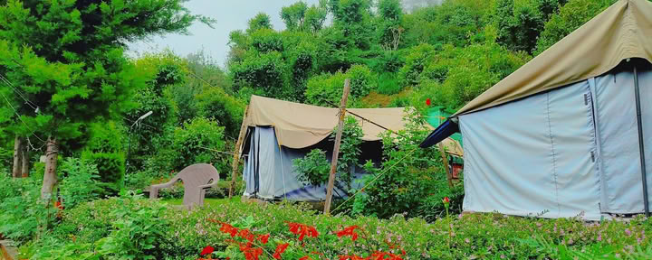 Campamento de los poderosos Himalayas