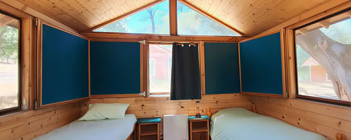 Om Cabin - Dormitorio doble compartido con otro huésped (2 camas individuales)