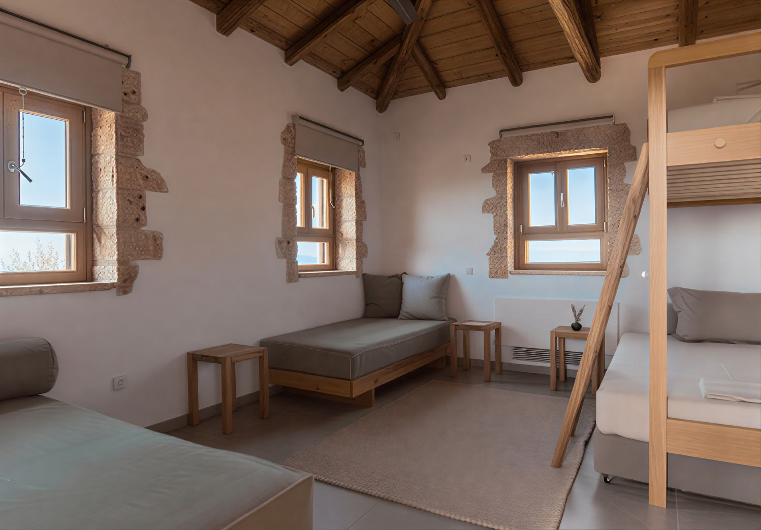 Habitación Cuádruple con Vista al Mar
