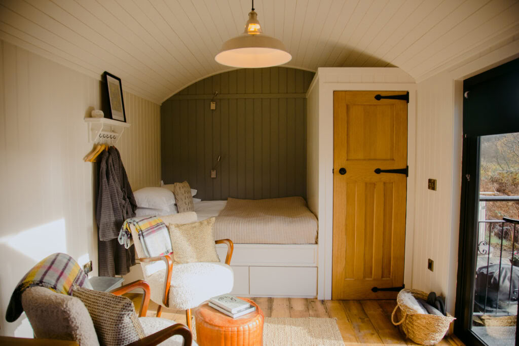 Double En suite Shepherd's Hut: Autoservicio