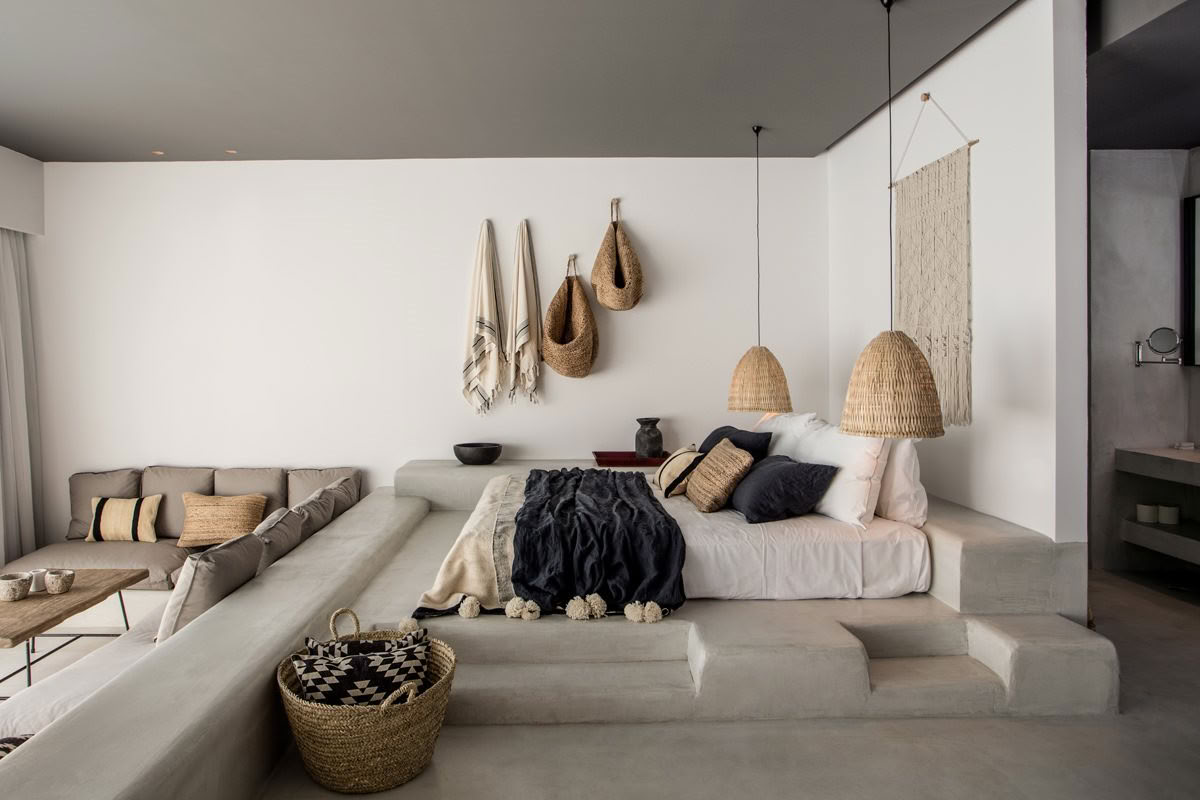 Suite de dos niveles con veranda y piscina compartida