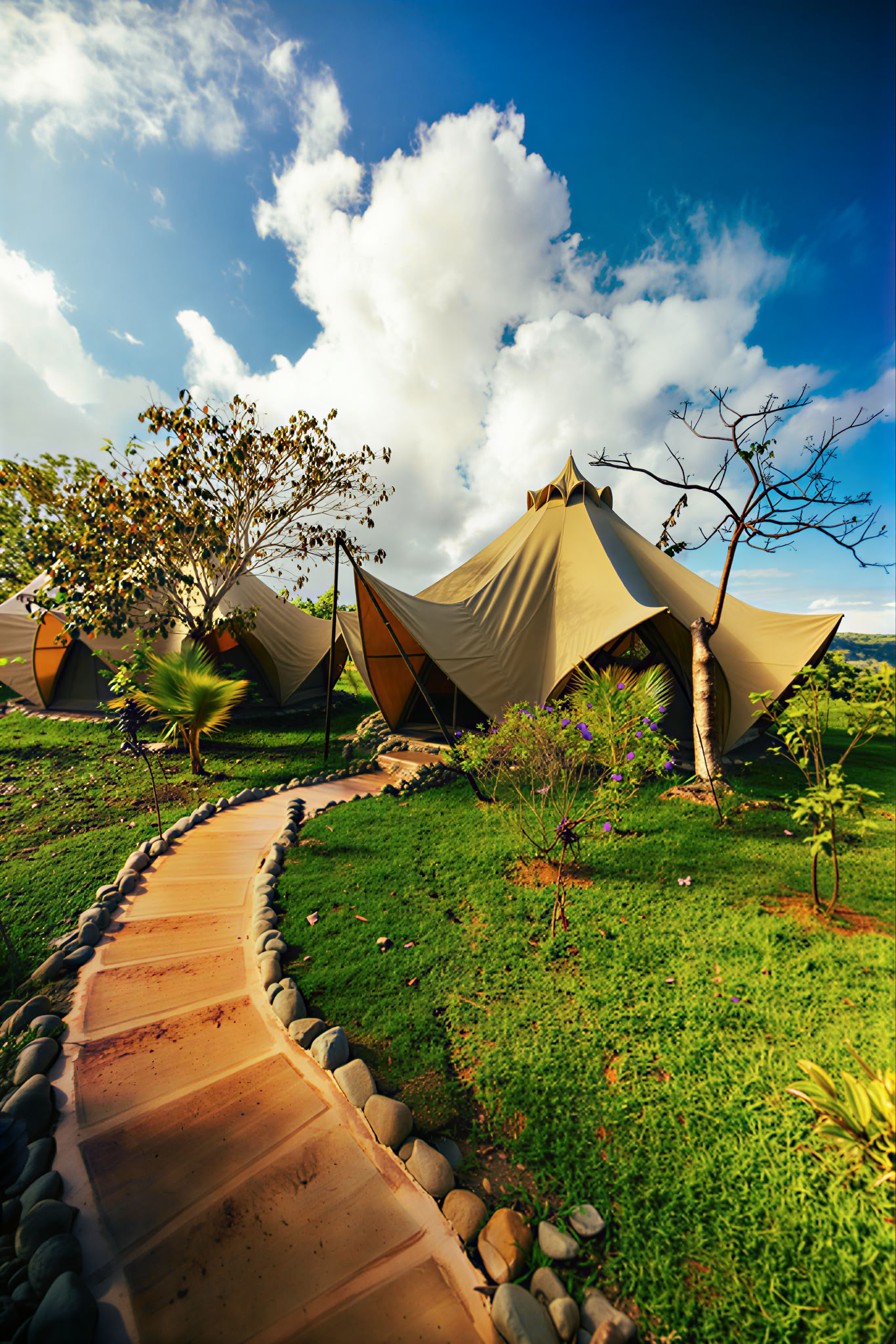 Tienda de glamping compartida para dos