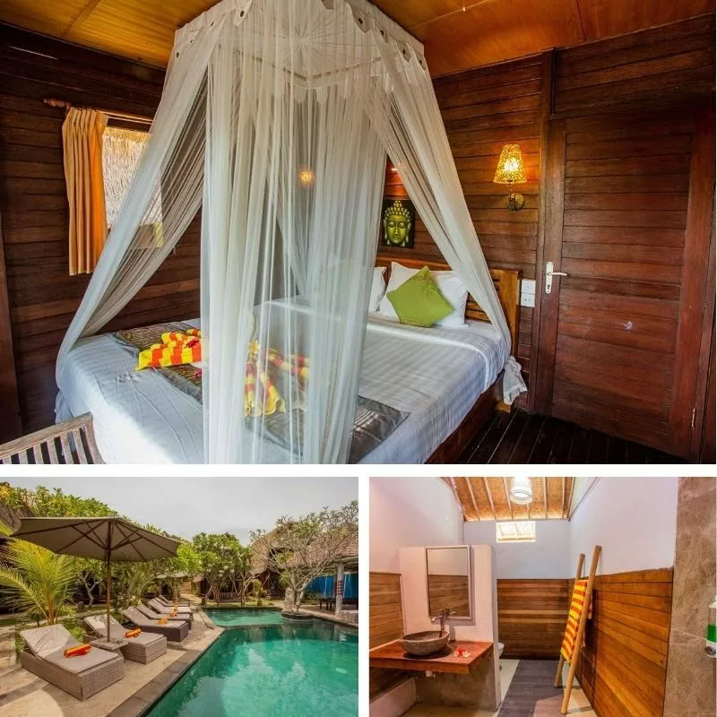 Nanuk's Bungalow Lembongan - Dormitorio familiar