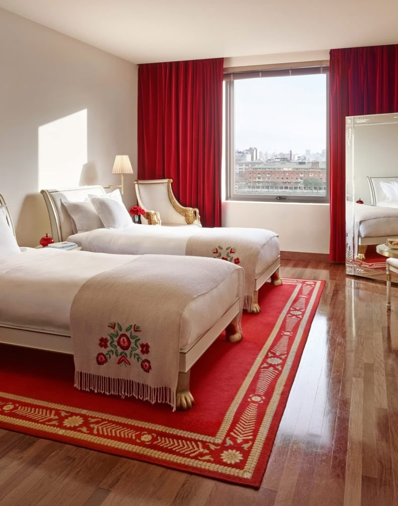 Sala con vista al skyline