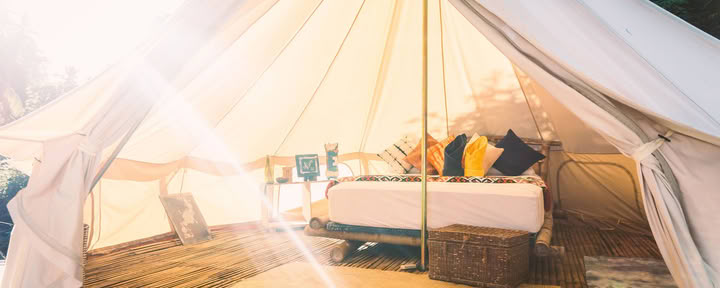 Tienda de glamping