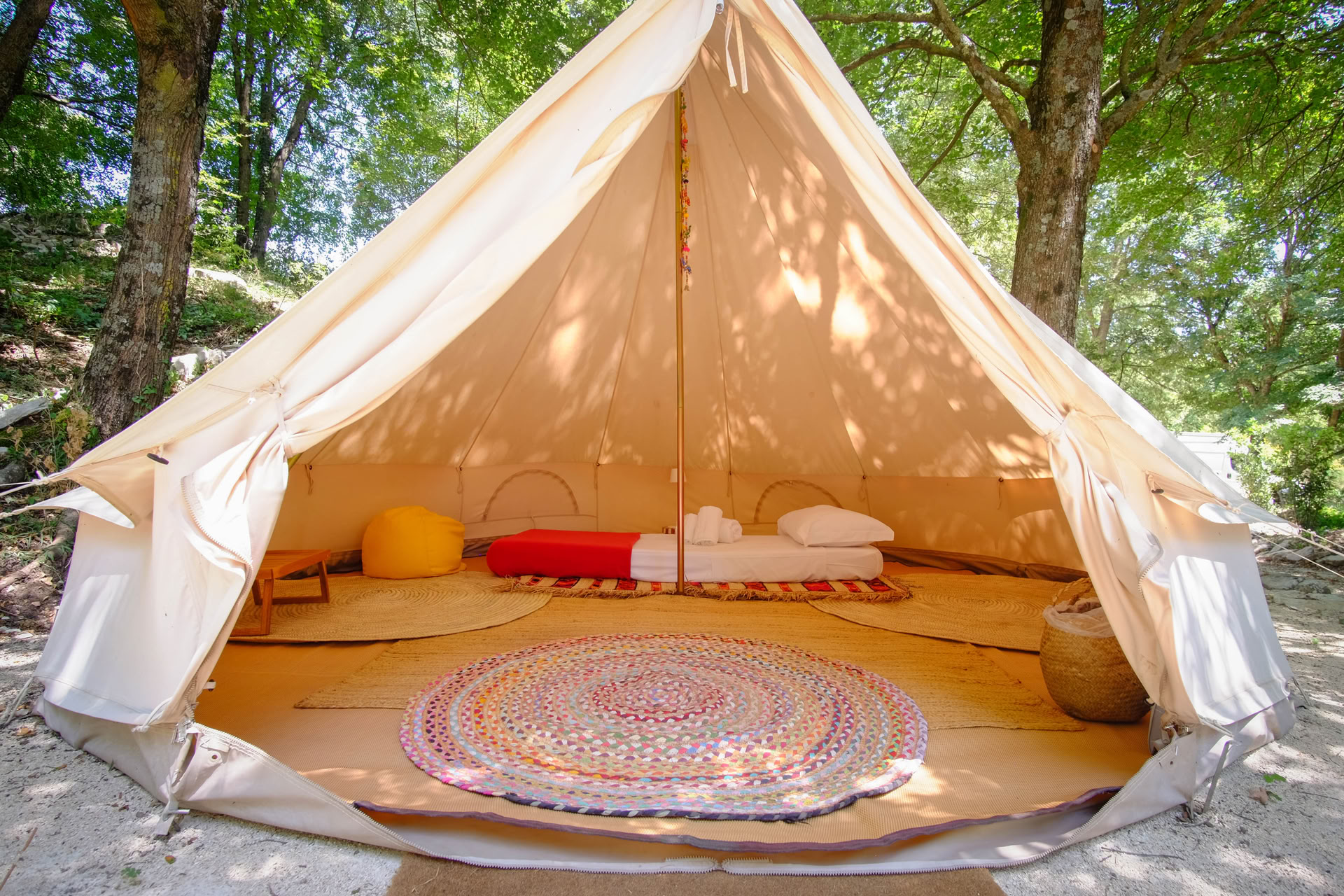 Tienda de glamping individual