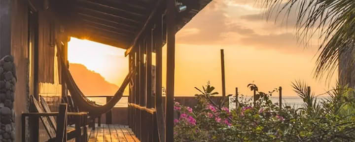 Bungalow privado frente a la playa
