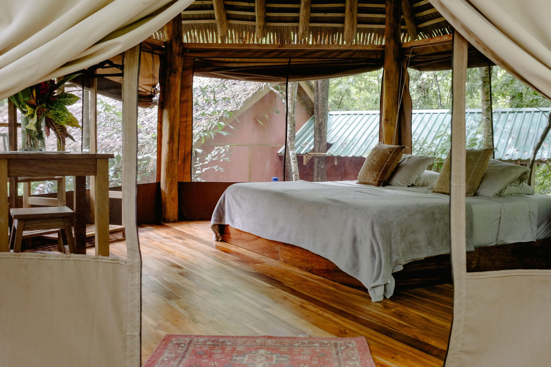 Glamping en el jardín