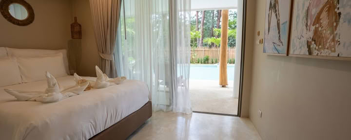 Habitación con acceso a la piscina Queen