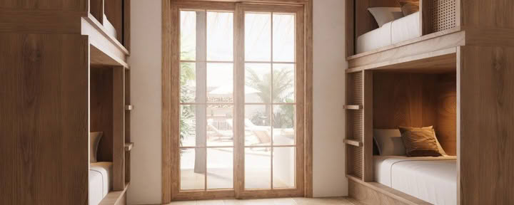 Habitación compartida con dos camas individuales